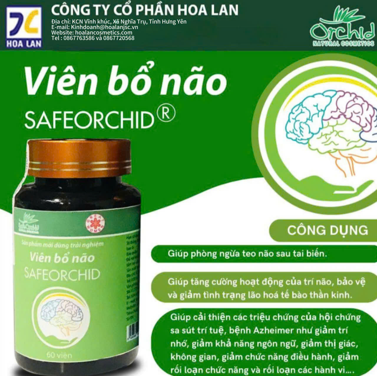 Viên bổ não SAFEORCHID