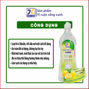 Nước rửa chén Hương Sả Chanh 500g
