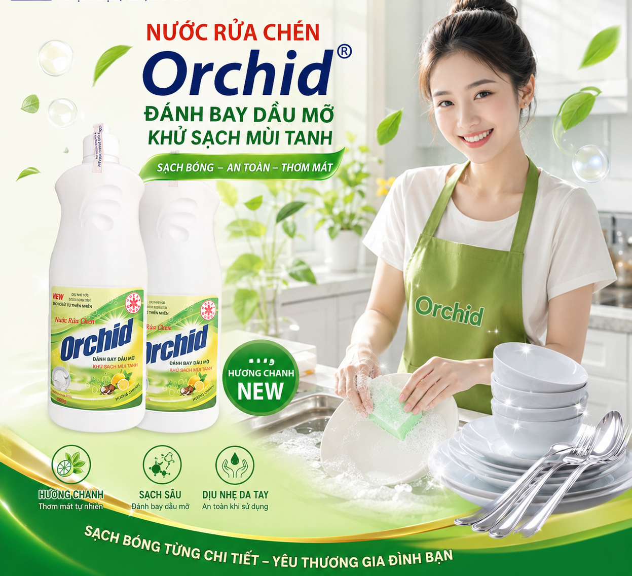 nước rửa chén 750 ml h chanh