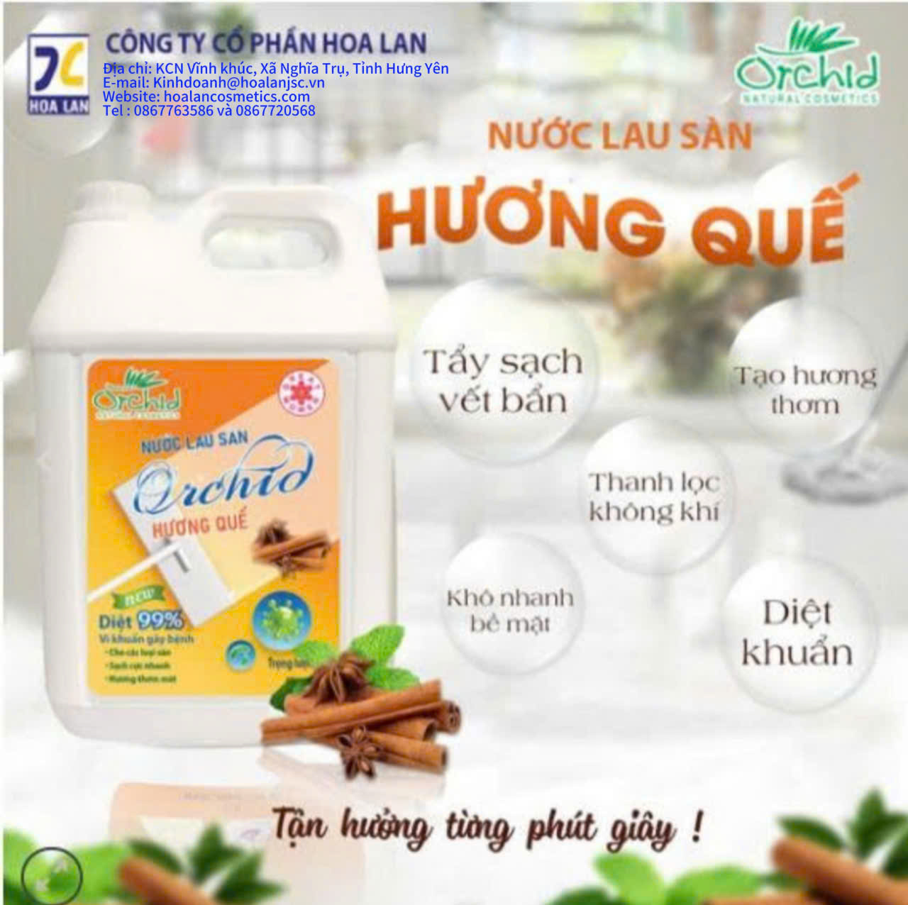 lau sàn h quế 5 lít