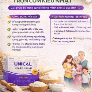 UNICAL - CANXI trộn cơm kiểu nhật ORCHID
